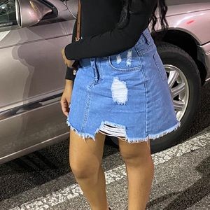 Blue jean skirt